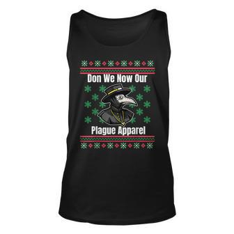 Ugly Christmas Sweater Style Plague Doctor Tank Top | Mazezy
