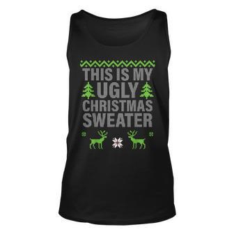 This Is My Ugly Christmas Sweater Style Tank Top - Monsterry CA