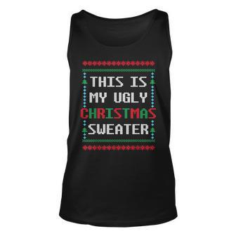 Ugly Christmas Sweater Winter Holidays Warm Clothes Tank Top - Monsterry