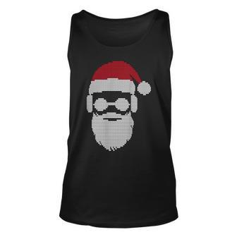 Ugly Christmas Xmas Sweater Cool Hipster Santa Claus Present Tank Top - Monsterry UK