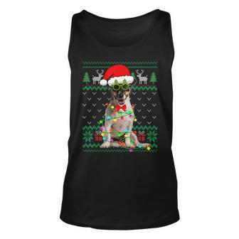 Ugly Sweater Christmas Lights Jack Russell Terrier Dog Puppy Tank Top - Monsterry DE