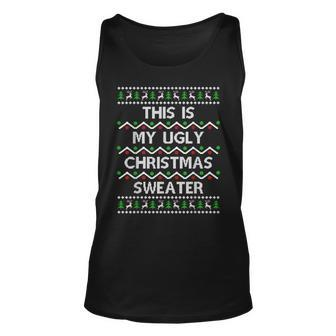 This Is My Ugly Sweater Christmas Pajama Tank Top | Mazezy CA