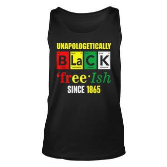 Unapologetically Black Junenth Freeish Since 1865 Unisex Tank Top | Mazezy