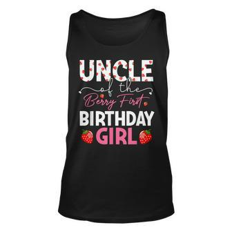 Uncle Of The Berry First Birthday Sweet Strawberry Tank Top - Seseable
