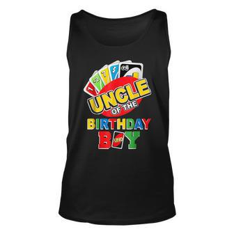 Uncle Of The Birthday Boy Uno Dad Papa Father 1St Bday Tank Top