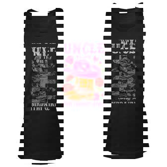 Uncle Of The Birthday Girl Pink Boots Cowgirl Matching For Uncle Tank Top | Mazezy