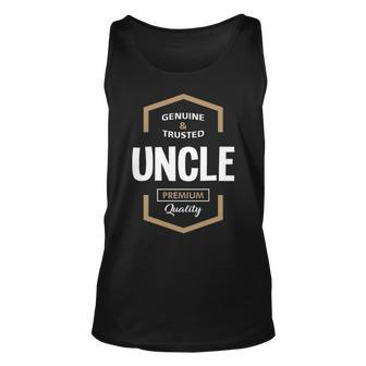 Uncle Gift Genuine Trusted Uncle Quality Unisex Tank Top - Seseable