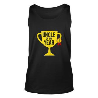 Uncle Of The Year Worlds Best Award Gift Apparel Unisex Tank Top | Mazezy UK