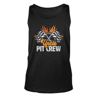 Uncle Pit Crew Race Car Birthday Party Racing For Uncle Tank Top | Mazezy