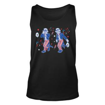 Uncle Sam Griddy 4Th Of July Independence Day Firework Unisex Tank Top | Mazezy