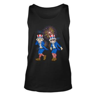 Uncle Sam Griddy Dance Funny 4Th Of July Independence Day Unisex Tank Top | Mazezy