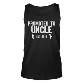 Uncle To Be Promoted To Uncle Est 2019 Unisex Tank Top | Mazezy