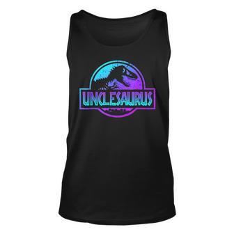 Unclesaurus Dinosaur Rex Father Day For Dad Tank Top | Mazezy
