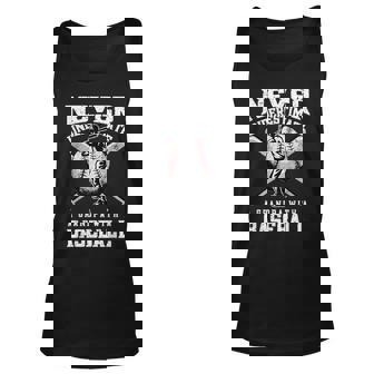 Never Underestimate A Grandpa With A Baseball Baseball Tank Top | Mazezy