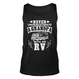 Never Underestimate A Grandpa With An Rv Grandpa Tank Top | Mazezy