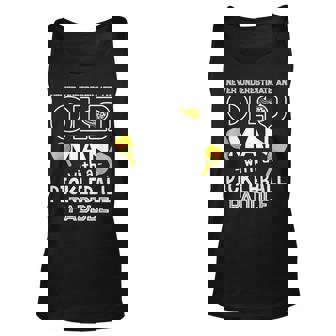 Never Underestimate Old Man With A Pickleball Paddle Old Man Tank Top | Mazezy