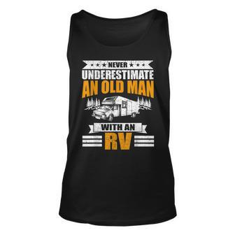 Never Underestimate An Old Man With An Rv Camping Old Man Tank Top | Mazezy