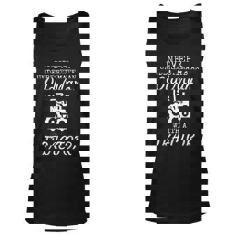 Never Underestimate An Old Man With A Tractor Mens Farmer Old Man Tank Top | Mazezy