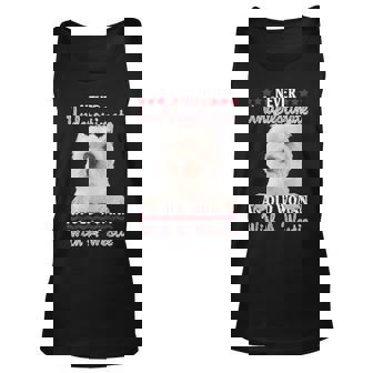 Never Underestimate An Old Woman With A Westie Old Woman Tank Top | Mazezy