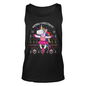 Unicorn Ugly Christmas Sweater For X-Mas Tank Top - Monsterry