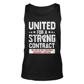 United For A Strong Contract Uaw Union Strike Uaw Strong Tank Top - Seseable