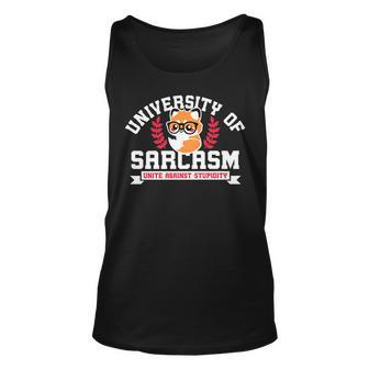 University Of Sarcasm Unisex Tank Top | Mazezy
