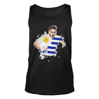 Uruguay Rugby Jersey Players Clothing Urugu Unisex Tank Top - Monsterry UK