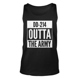 Us Army Veteran Dd214 Straight Outta Dd214 Military Gift Unisex Tank Top | Mazezy