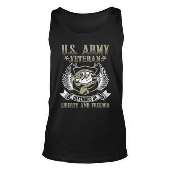 Us Army Veteran Defender Of Liberty Unisex Tank Top | Mazezy