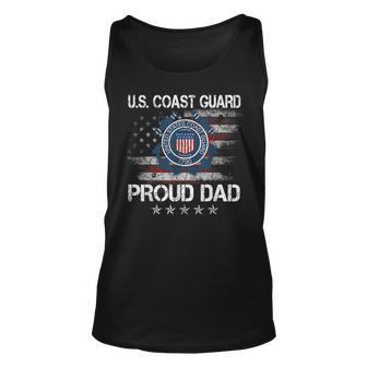 Us Coast Guard Proud Dad Uscg Veterans Day For Dad Tank Top | Mazezy