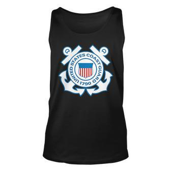 Us Coast Guard Uscg United States Anchor Anchor Funny Gifts Unisex Tank Top | Mazezy