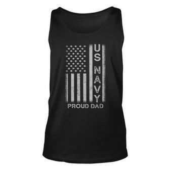 Us Navy Proud Dad For Military Dad Veteran Day Gift Unisex Tank Top | Mazezy
