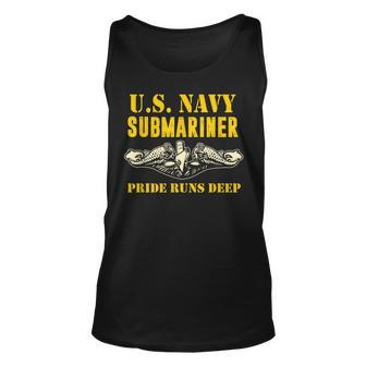 Us Navy Submariner Pride Runs Deep Sub Veteran Unisex Tank Top | Mazezy