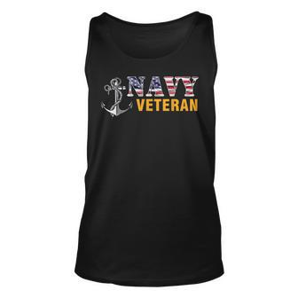 Us Navy Veteran American Flag Cool Gift Unisex Tank Top | Mazezy
