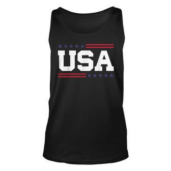 Usa 4Th Of July United States America American Patriotic Unisex Tank Top - Monsterry AU