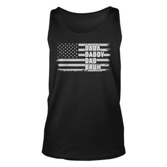 Usa American Flag Dada Daddy Bruh Fathers Day Dad Unisex Tank Top | Mazezy UK