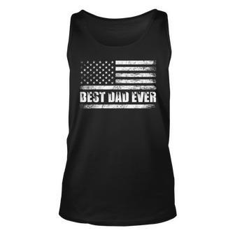 Usa Flag Best Dad Ever  Daddy Fathers Day Dad Gifts  Unisex Tank Top