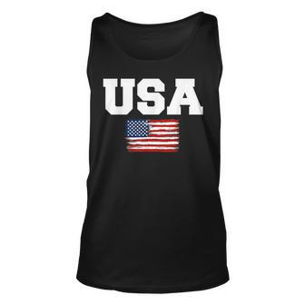 Usa Flag Patriotic 4Th Of July America Day Of Independence Unisex Tank Top - Thegiftio UK
