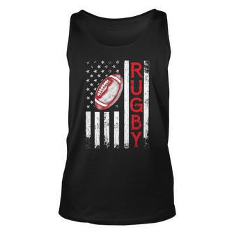 Usa Flag Rugby Vintage Rugby Lover Cut Unisex Tank Top - Monsterry CA