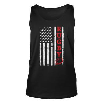 Usa Flag Rugby Vintage Rugby Lover Cute Unisex Tank Top - Monsterry CA