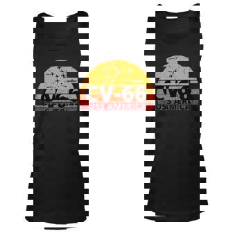 Uss America Cv-66 Aircraft Carrier Unisex Tank Top - Thegiftio