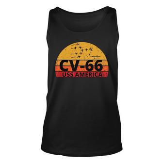 Uss America Cv-66 Aircraft Carrier Unisex Tank Top - Thegiftio UK