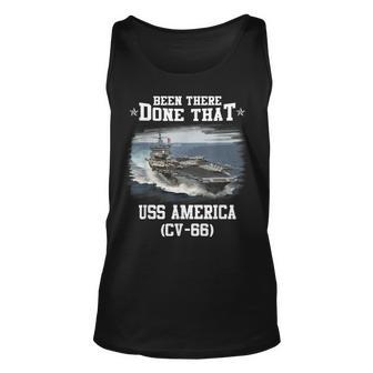 Uss America Cv66 Aircaft Carrier Veterans Day Father Day Unisex Tank Top | Mazezy