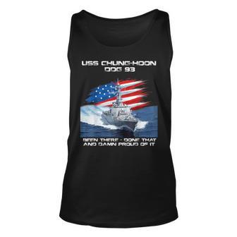 Uss Chung-Hoon Ddg-93 Destroyer Ship Usa Flag Veteran Xmas Unisex Tank Top - Thegiftio UK
