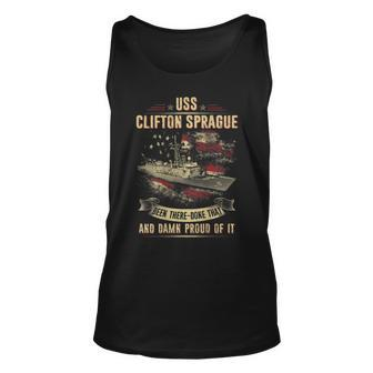 Uss Clifton Sprague Ffg16 Unisex Tank Top | Mazezy