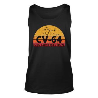 Uss Constellation Cv-64 Aircraft Carrier Unisex Tank Top - Thegiftio UK