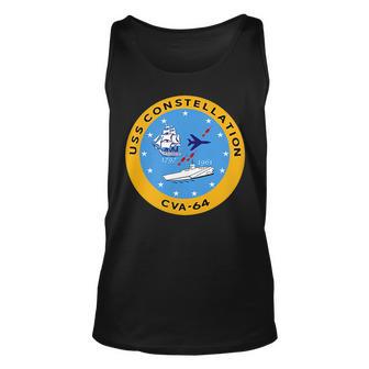Uss Constellation Cva64 Unisex Tank Top - Thegiftio UK