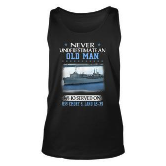 Uss Emory S Land As-39 Veterans Day Father Day Gift Unisex Tank Top - Thegiftio UK