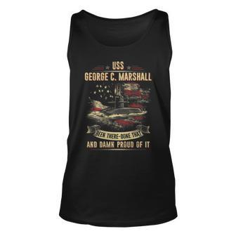 Uss George C Marshall Ssbn654 Unisex Tank Top | Mazezy