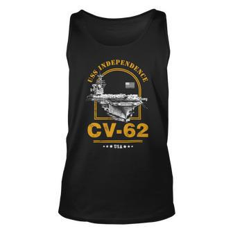 Uss Independence Cv-62 Unisex Tank Top - Monsterry